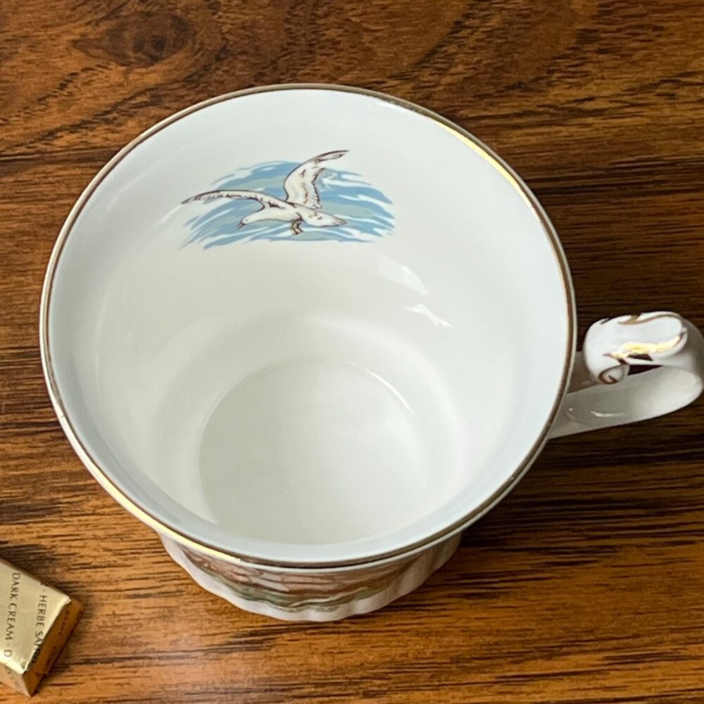 Newhall English Fine Bone China Tea Cup & Saucer MacKay's Clipper 1851 Sailboat - Picture 6 of 16